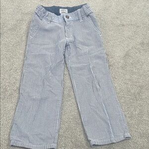 Toddler Boys Striped Gray and White Gingham Pants Size 4T